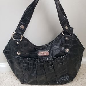 Relic by Fossil Black Faux Leather Purse